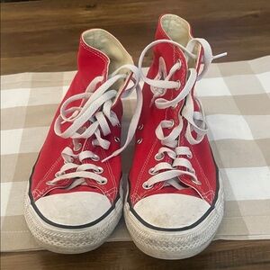 Men’s Converse Red High-Top Sneakers
